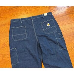 New Carhartt 290-83 FR Flame Resistant Jeans Mens 42x30 Denim Carpenter Blue